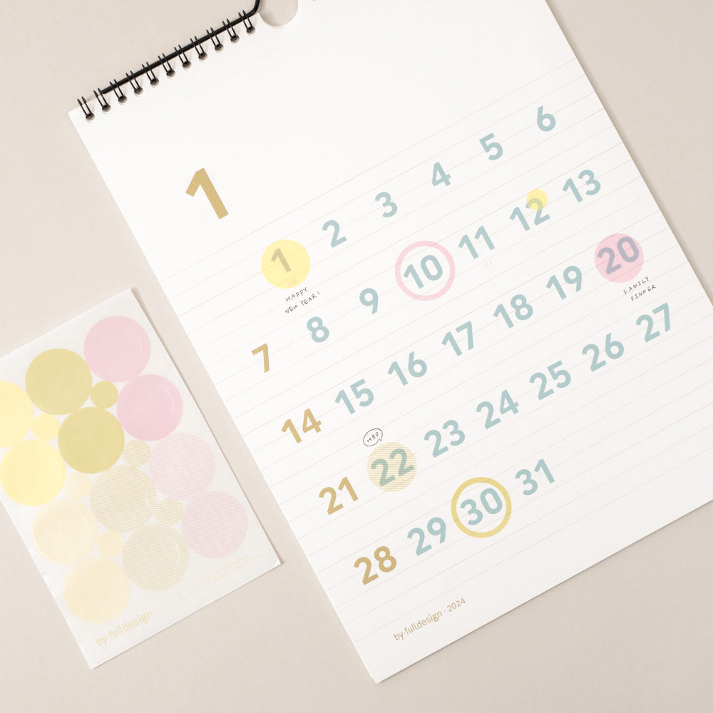 2024 Wall Calendar & Planner Stickers