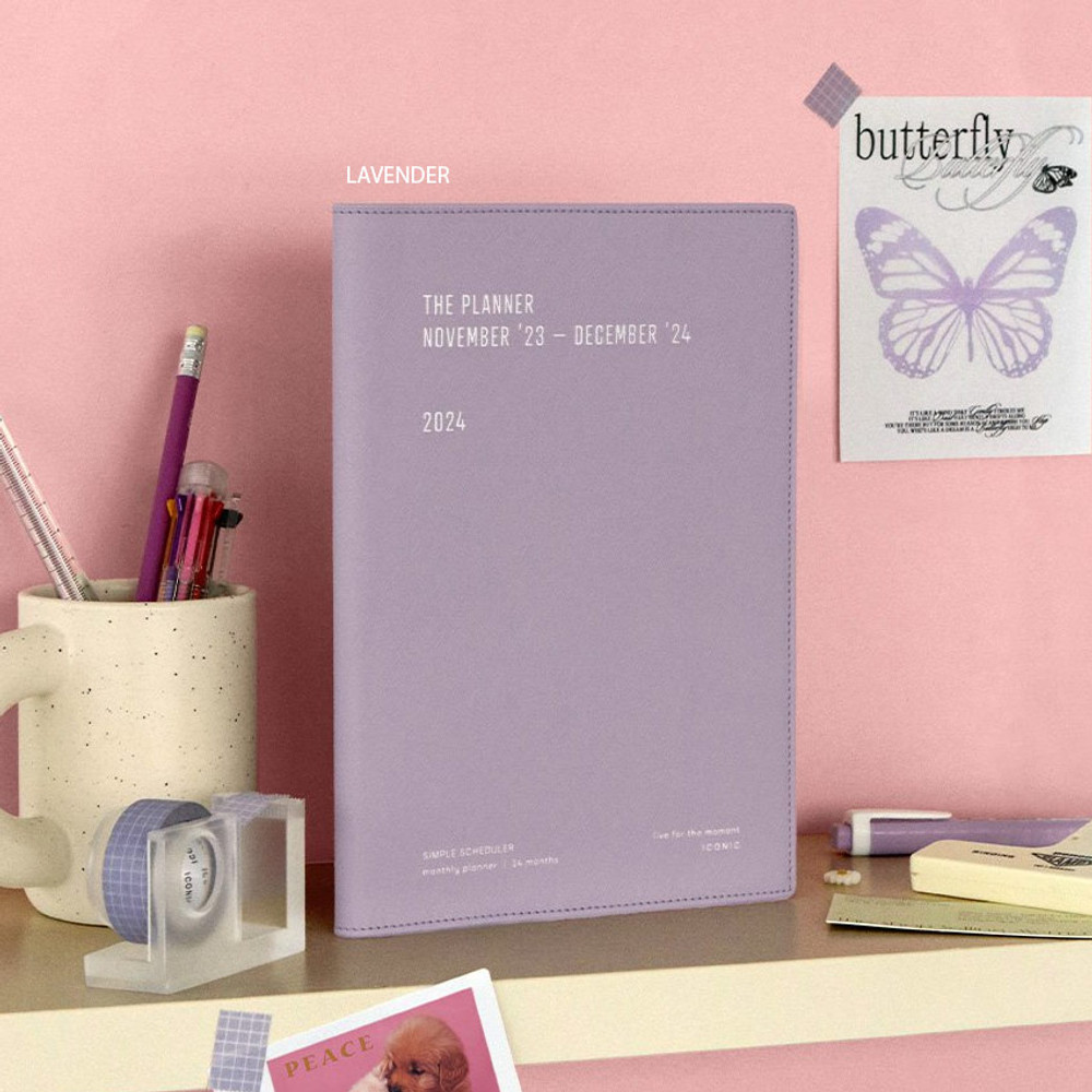 Iconic 2024 Simple A5 Large Dated Monthly Planner