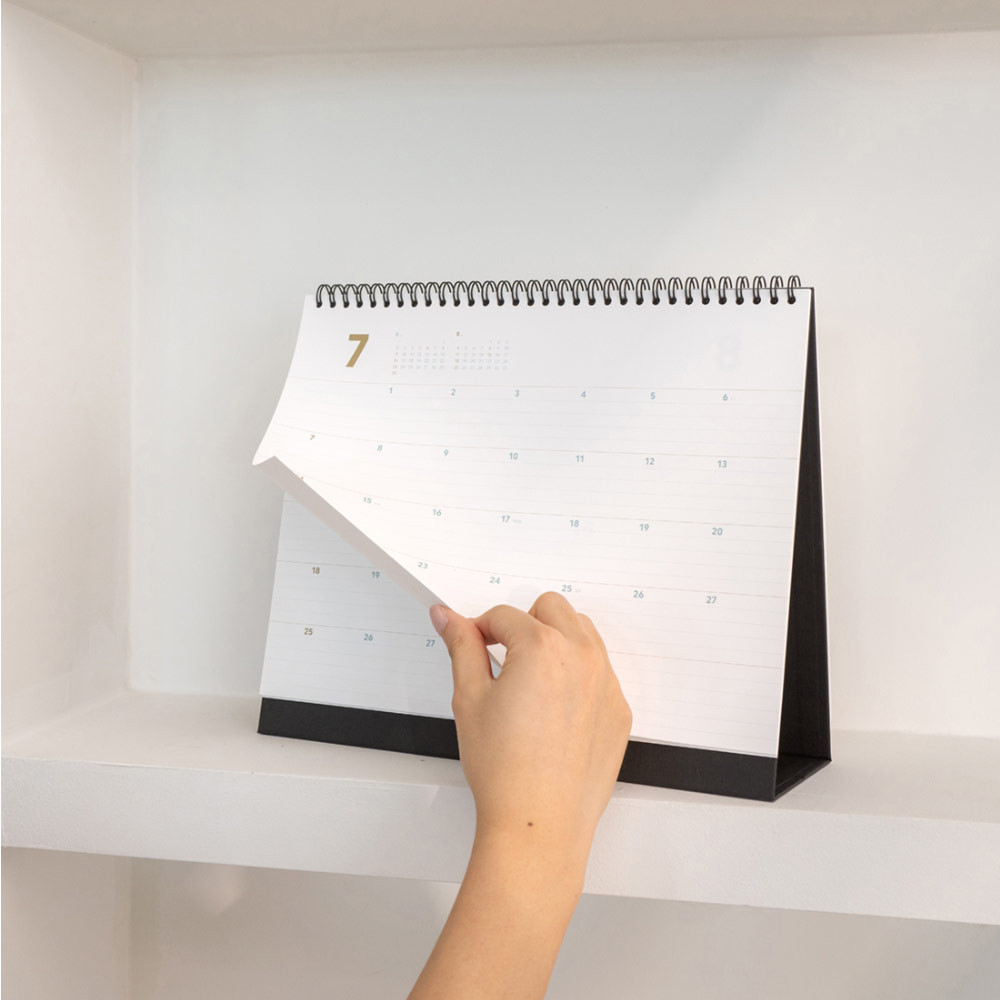 Calendrier De Bureau 2022-2023 Petit Format - Flip Mensuel Juillet 2022 à Décembre 2023 - Stand-up Violet - 10