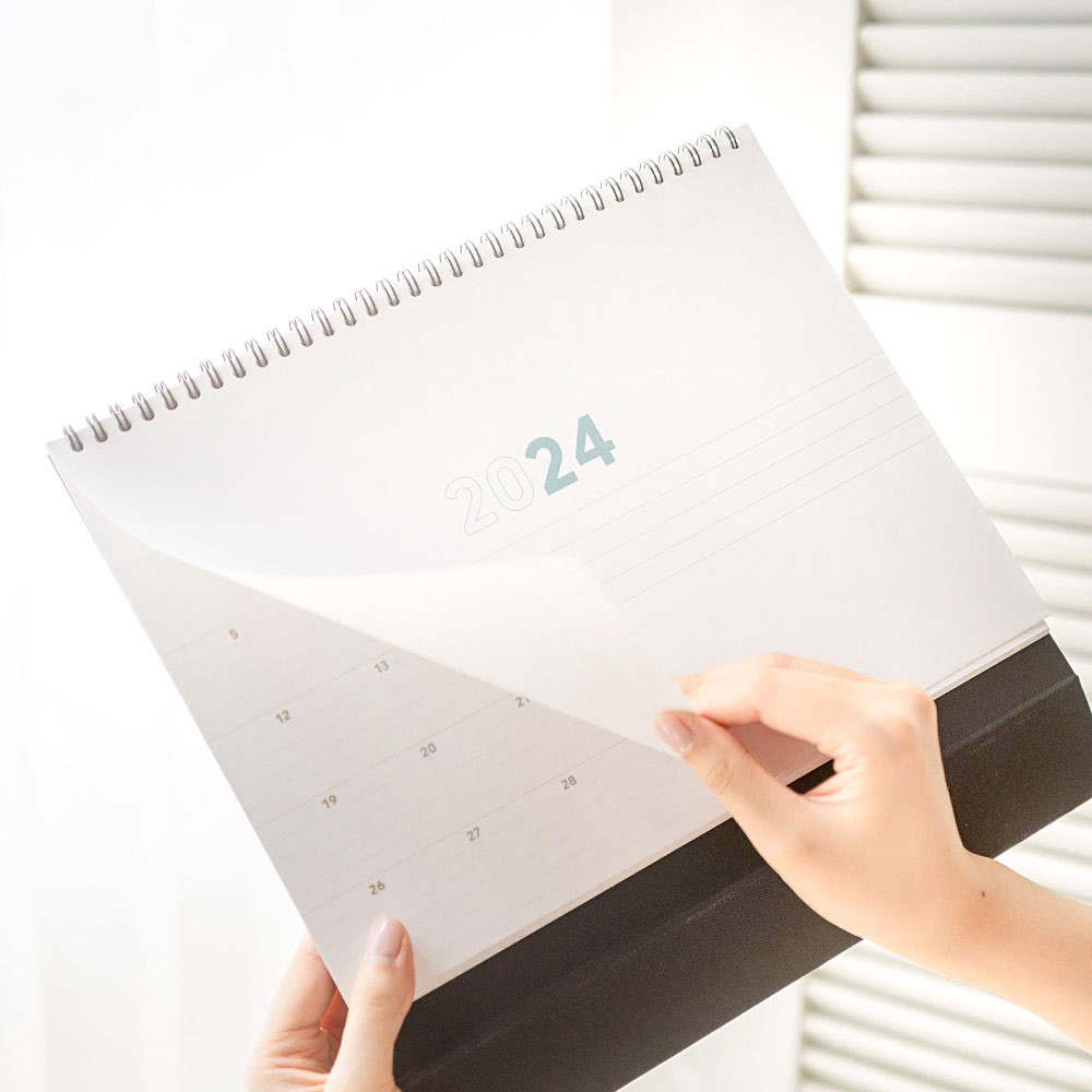 Calendrier De Bureau 2022-2023 Petit Format - Flip Mensuel Juillet 2022 à Décembre 2023 - Stand-up Violet - 3