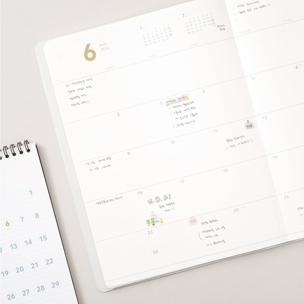 2024 Notable Memory A4 Dated Weekly Planner Agenda Diary