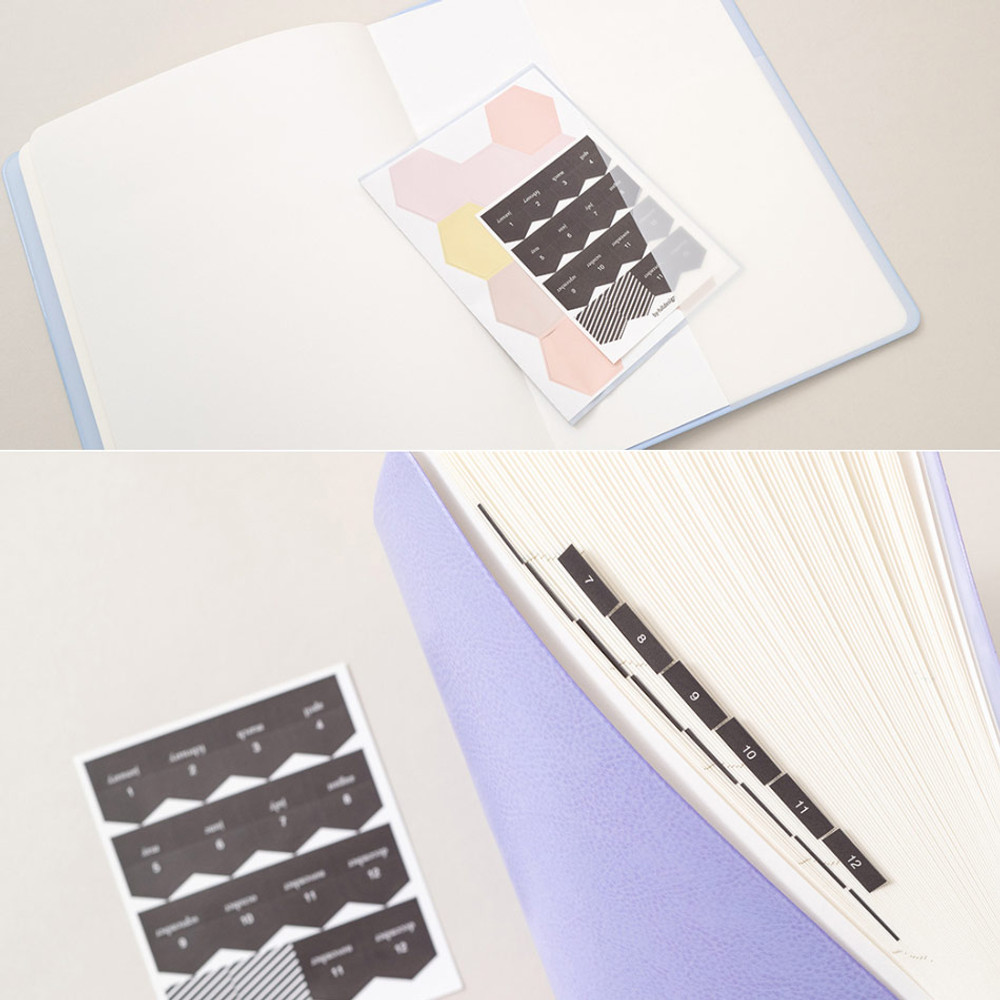 Detail of 2024 Notable Memory Slim B5 Dated Monthly Planner Agenda