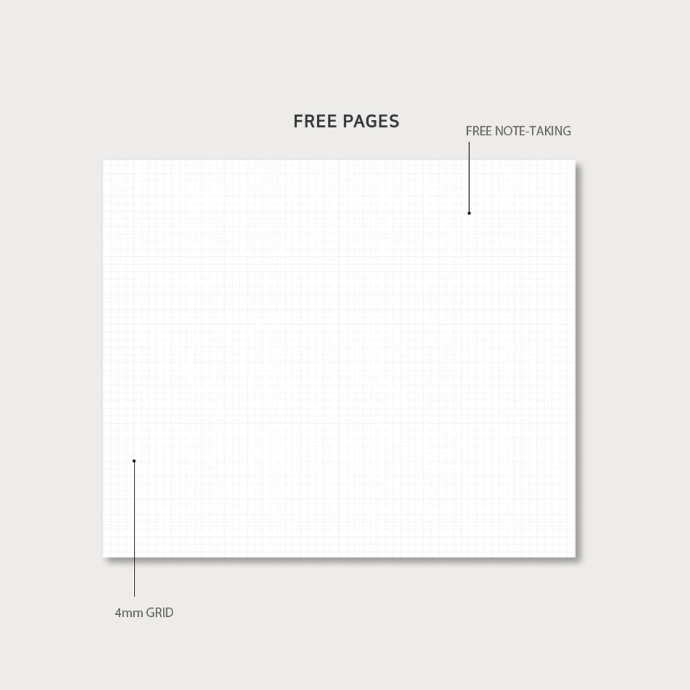 Grid note - 2024 Popo B6 Dated Weekly Planner Diary