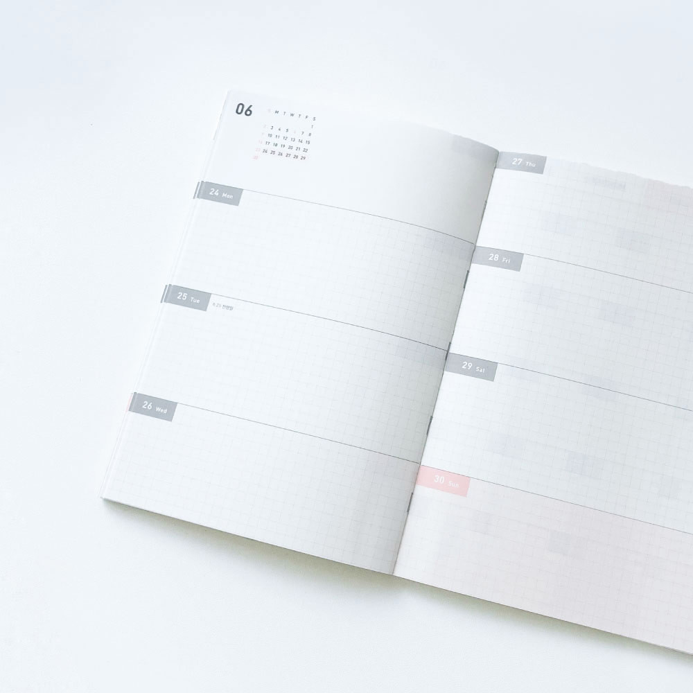 Weekly plan - 2024 Popo B6 Dated Weekly Planner Diary