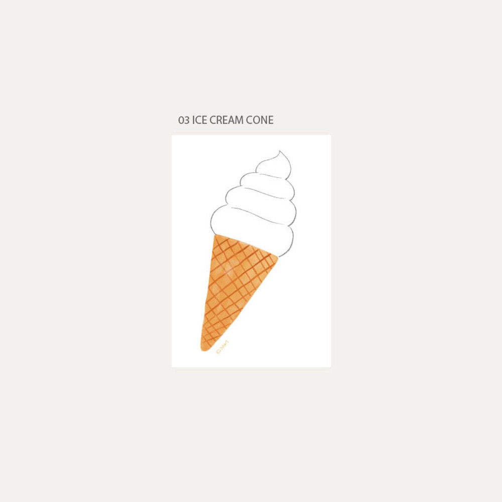 Ice cream cone - 2024 Greenrim B6 Dated Weekly Planner Diary
