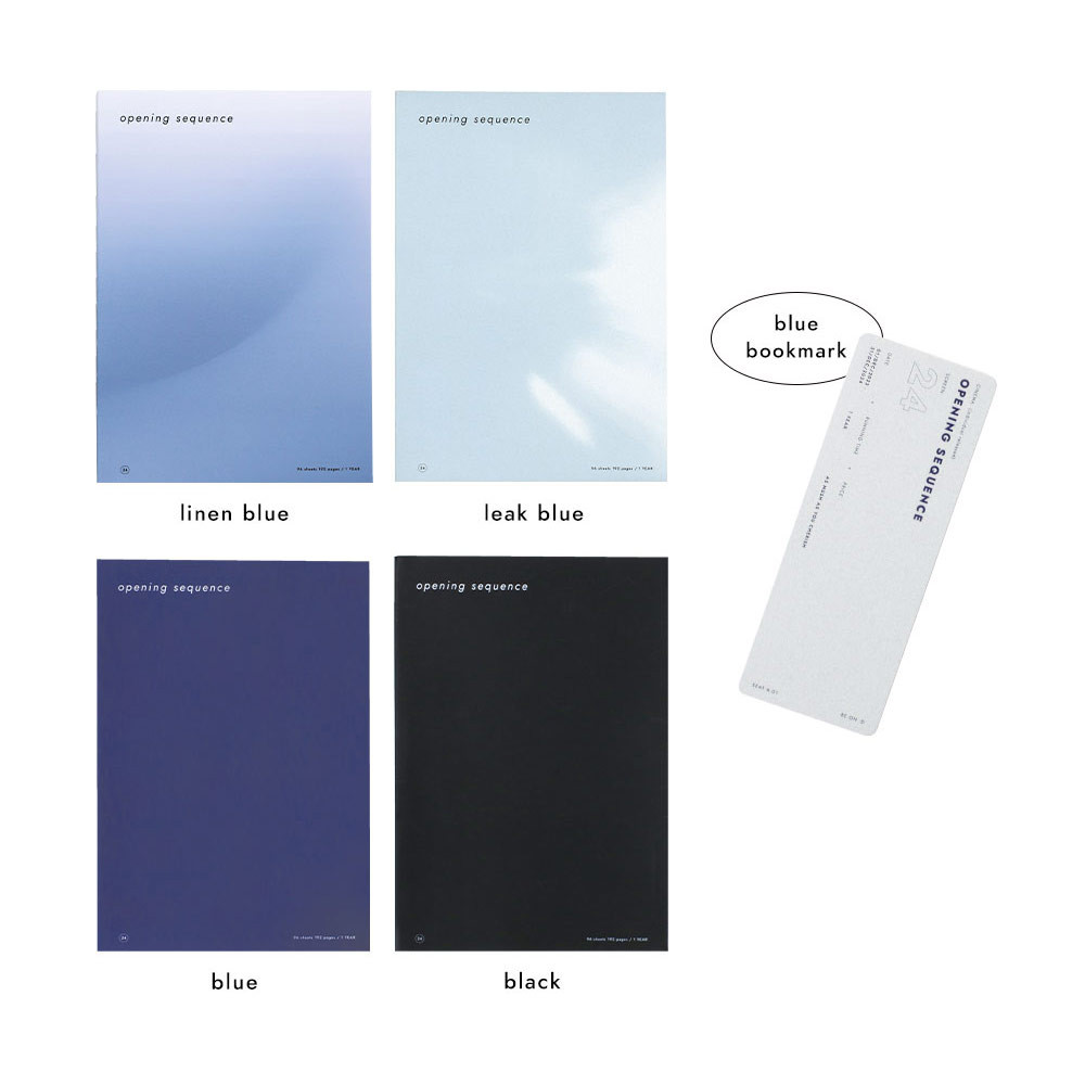 Blue bookmark - 2024 Opening Sequence B6 Dated Weekly Diary Planner