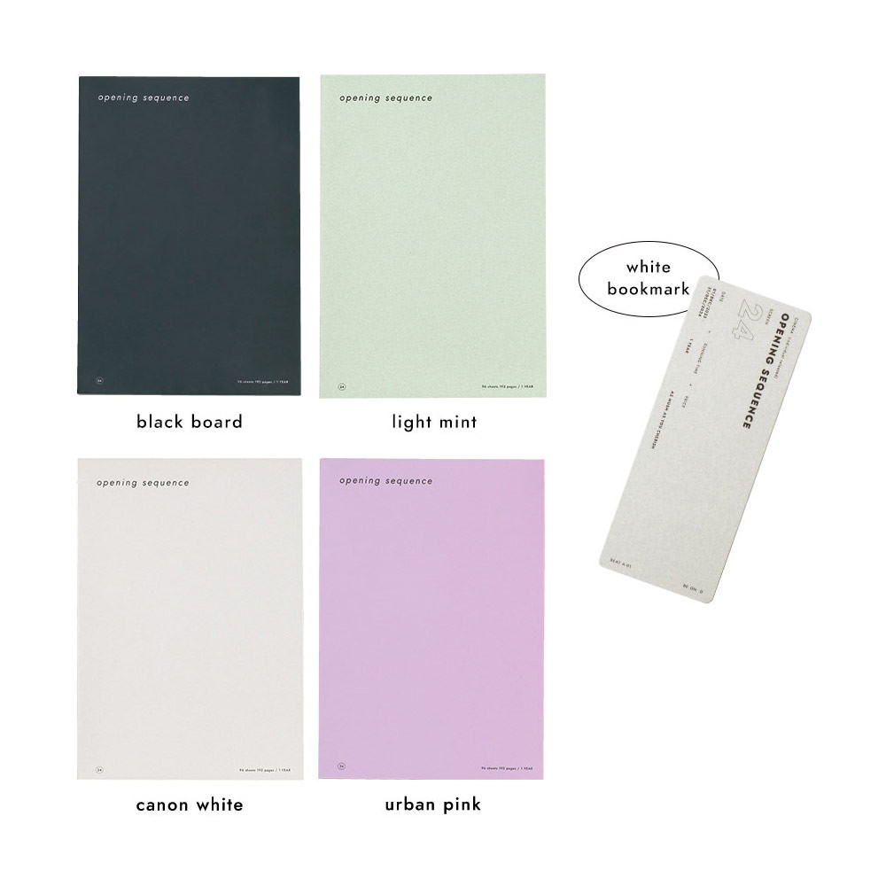 White bookmark - 2024 Opening Sequence B6 Dated Weekly Diary Planner