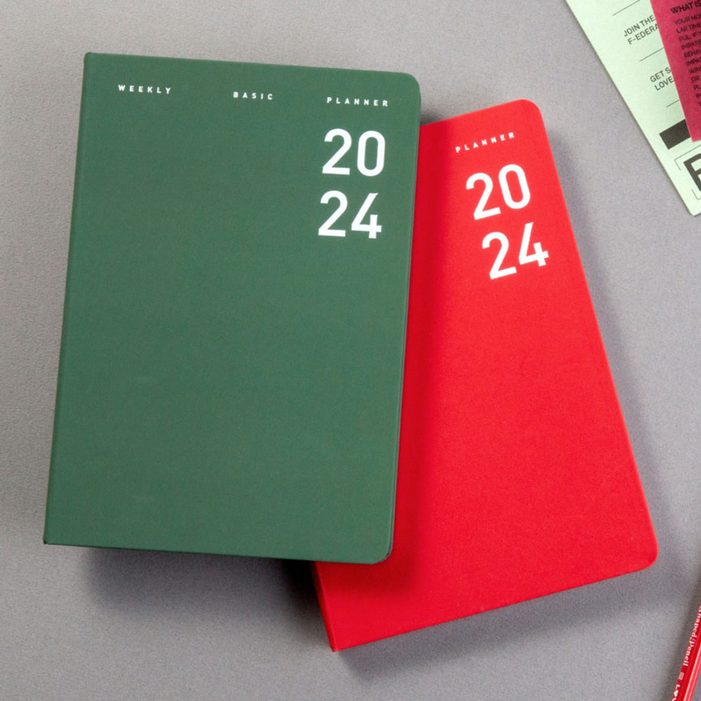 2024 Basic B6 Dated Weekly Planner Agenda