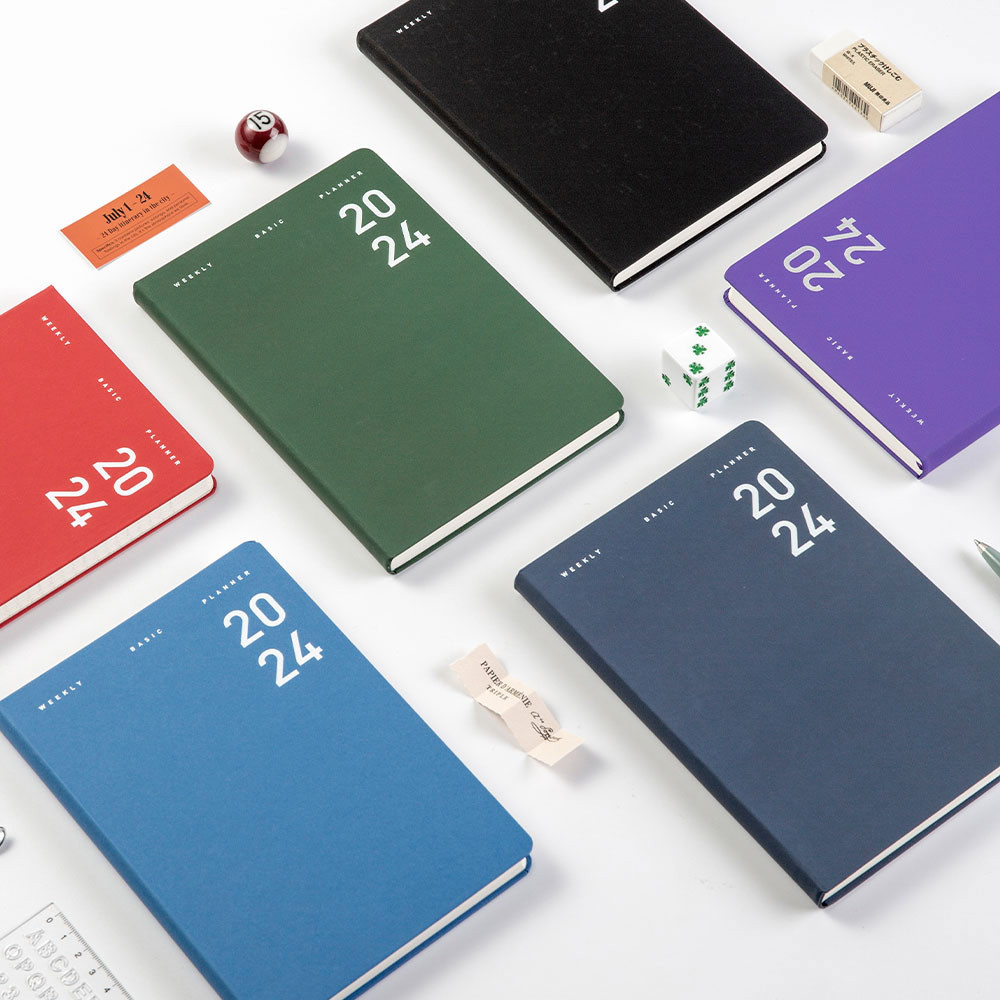 2024 Basic B6 Dated Weekly Planner Agenda