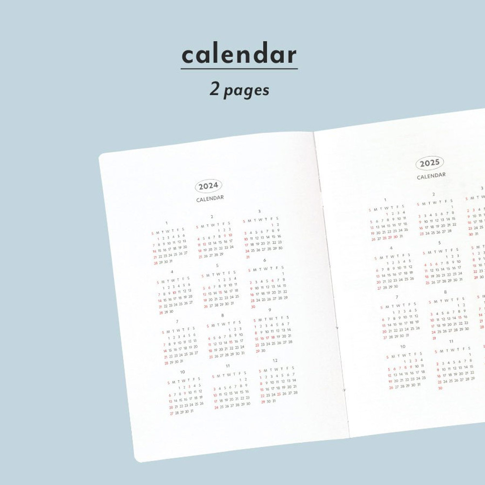 Agenda 2024 Planner Notebook and Notepad Bullet Calendar Diary
