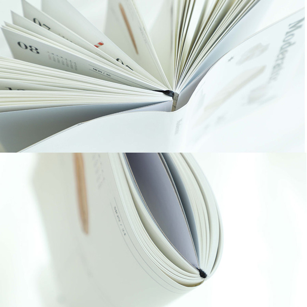 Detail of 2024 Moderato Vintage Object B6 Dated Weekly Diary