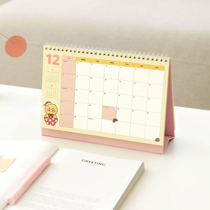 Calendrier De Bureau 2022-2023 Petit Format - Flip Mensuel Juillet 2022 à Décembre 2023 - Stand-up Violet - 2