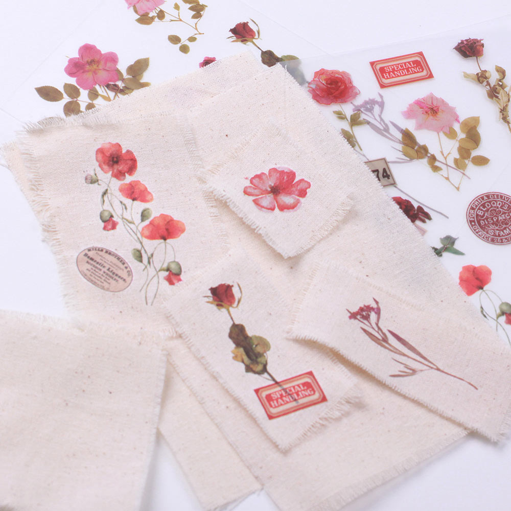 Appree Botanical Pink Rub-On Sticker Pack