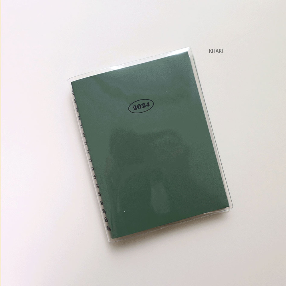 Khaki - 2024 The Memo Life A6 Spiral Daily Diary Planner