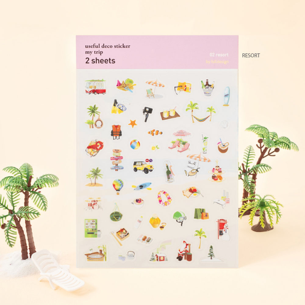 My Trip Useful Clear Sticker Sheets
