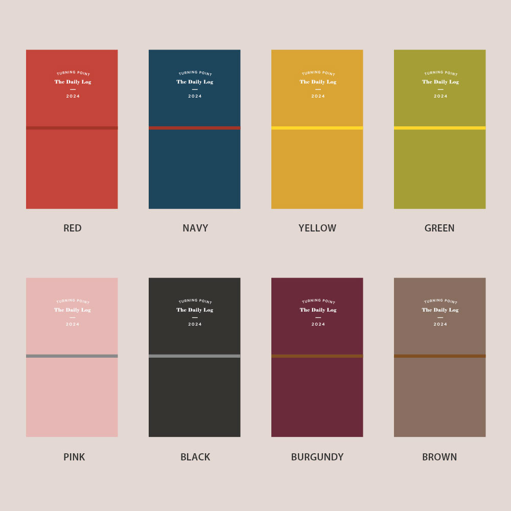 Colors of 2024 Daily Log Small Dated Weekly Diary Planner