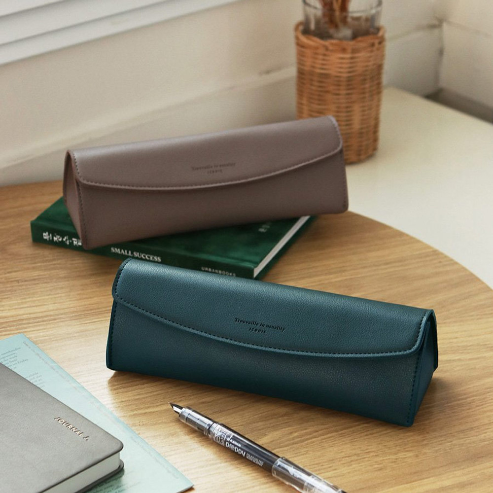 ICONIC Cottony flat zipper pencil case pouch