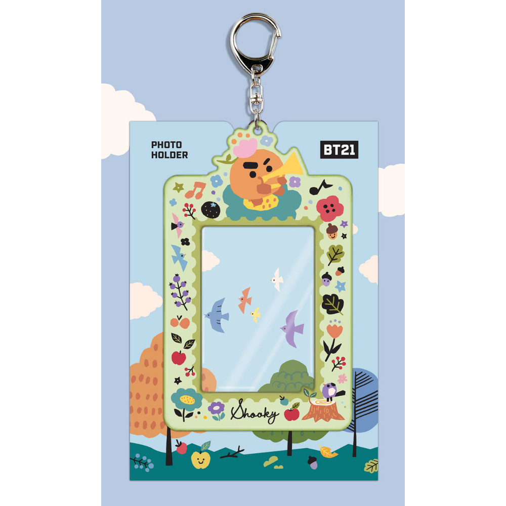 BT21 Shooky Photo Holder with Key Ring Cute Stationery