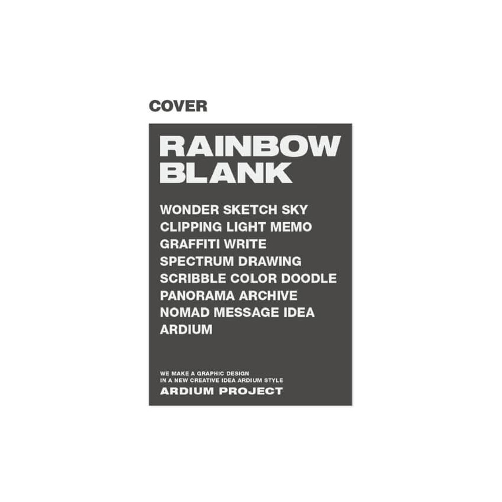 cover - Ardium Rainbow Hardcover Dateless Monthly Planner Notebook