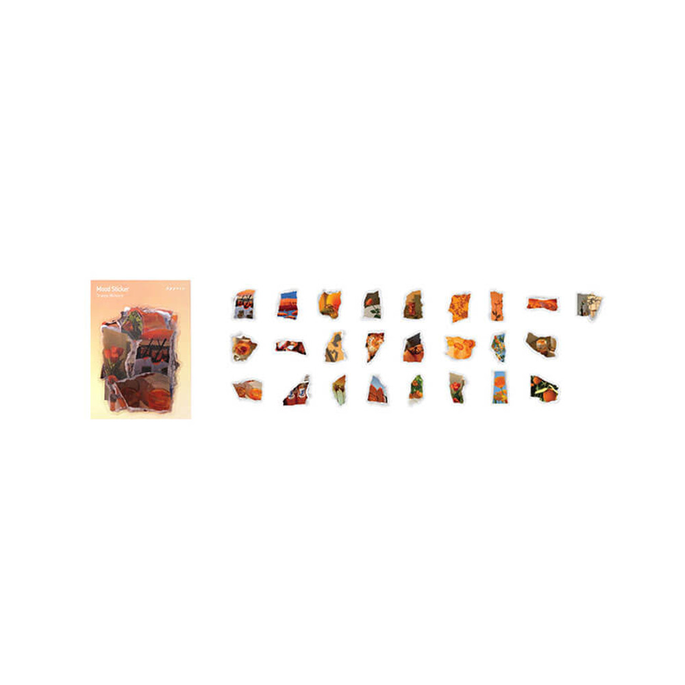 Pack of APPREE Orange Memory Mood Stickers