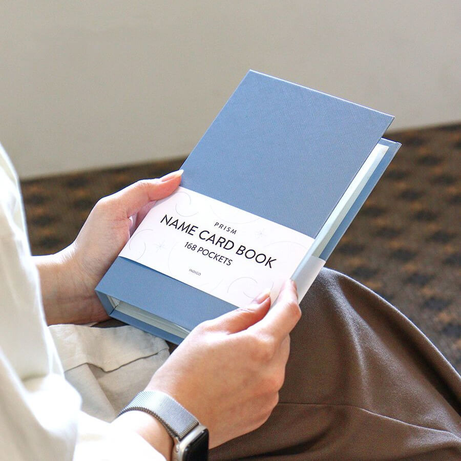 Indigo Prism Business Card Book 168: Stay Organized in Style