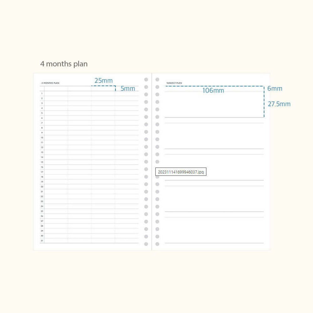 4 months plan - Indigo Focus On Your Goals 4 Months Study Planner
