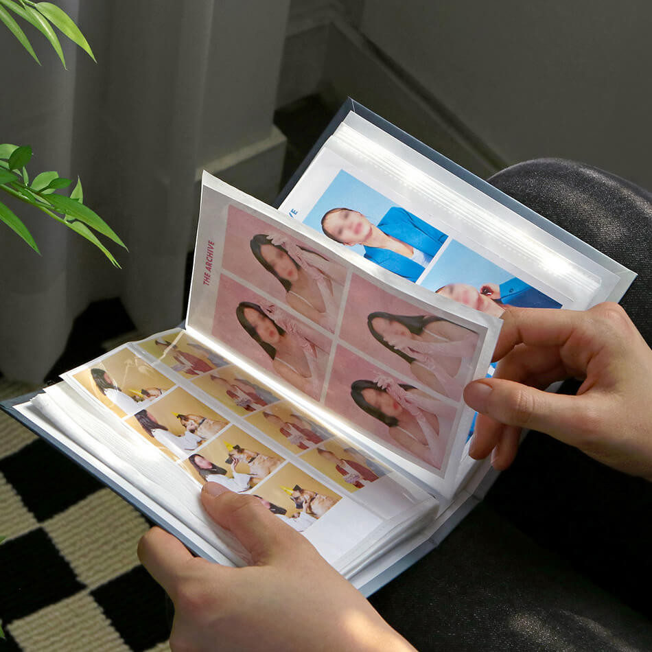 Store Memories with Photo Booth Album and 4X6 Photo Album