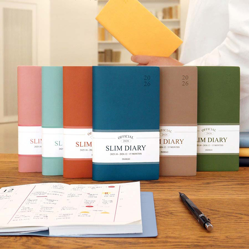 2026 Official Slim Dated Monthly Planner Scheduler