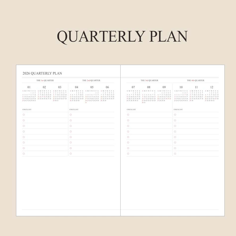Quarterly Plan - Indigo 2026 Official A5 Dated Weekly Planner Scheduler