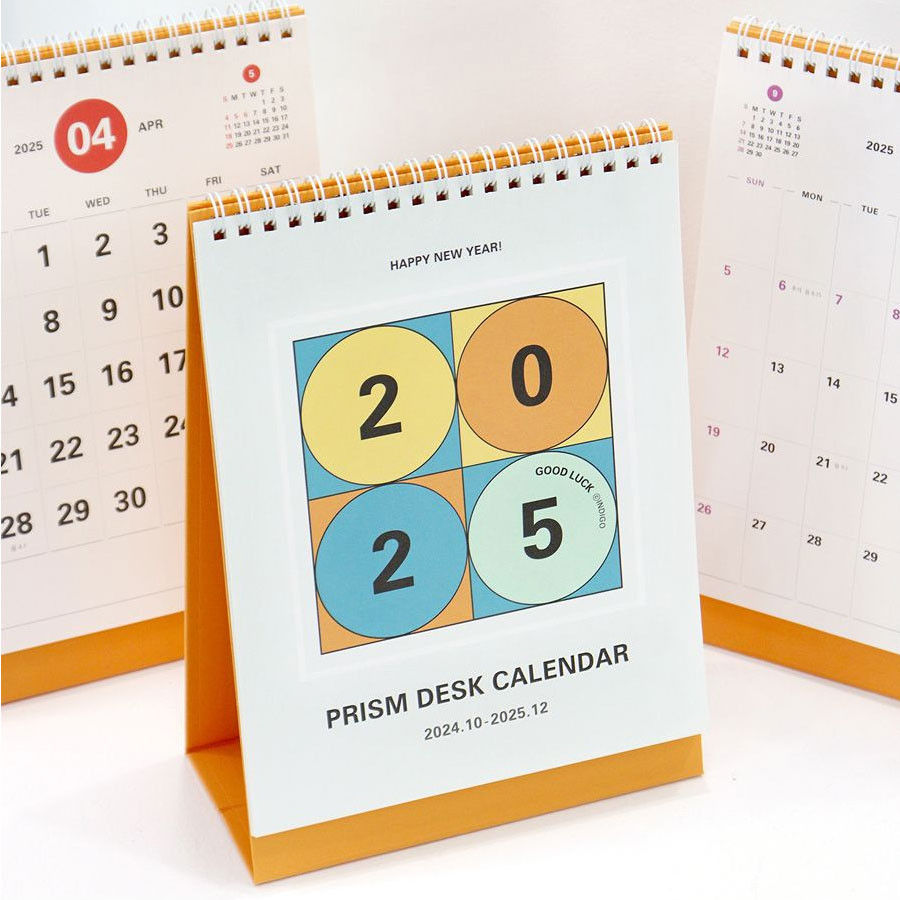Indigo 2025 Prism Vertical Standing Desk Calendar: 15 months
