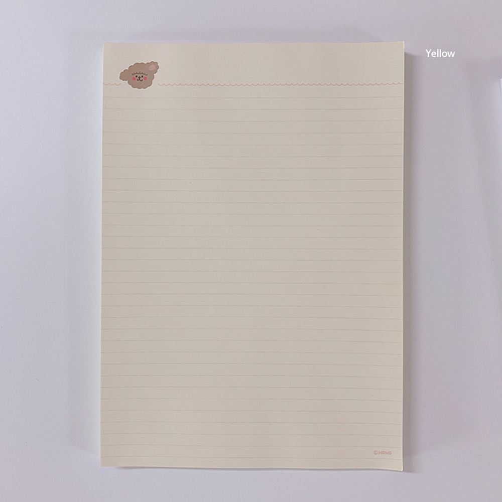 Yellow - Hoho Munbanggu GoodyNote3 B5 Lined Notepad