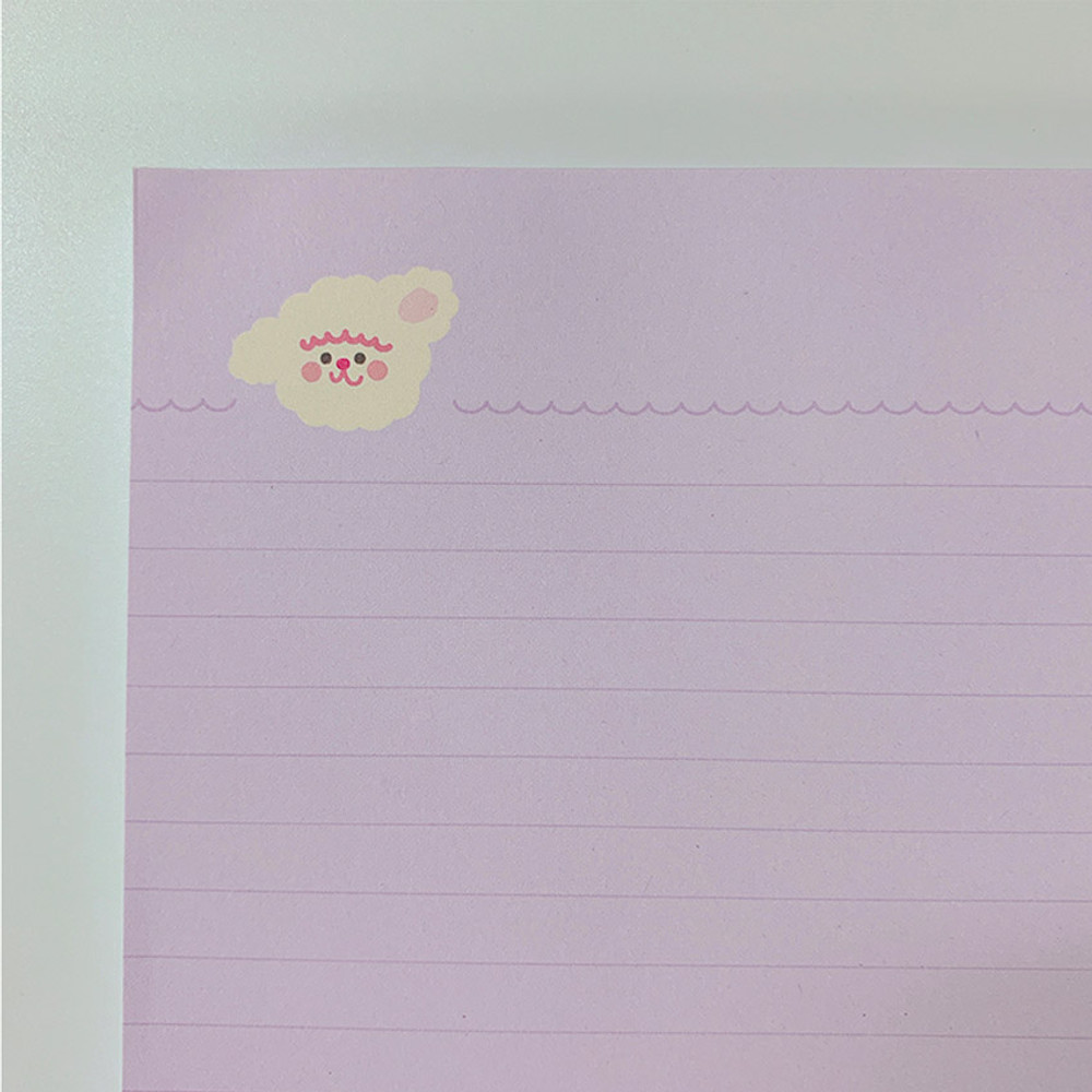 Purple - Hoho Munbanggu GoodyNote3 B5 Lined Notepad
