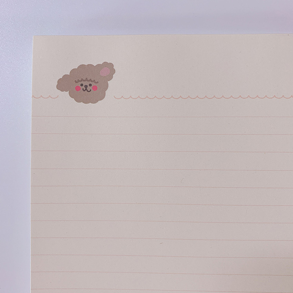 Yellow - Hoho Munbanggu GoodyNote3 B5 Lined Notepad