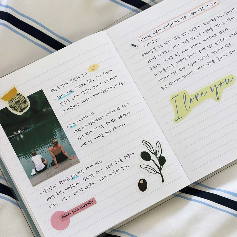 Lined Note - Indigo 2026 Lunar Dated Weekly Diary
