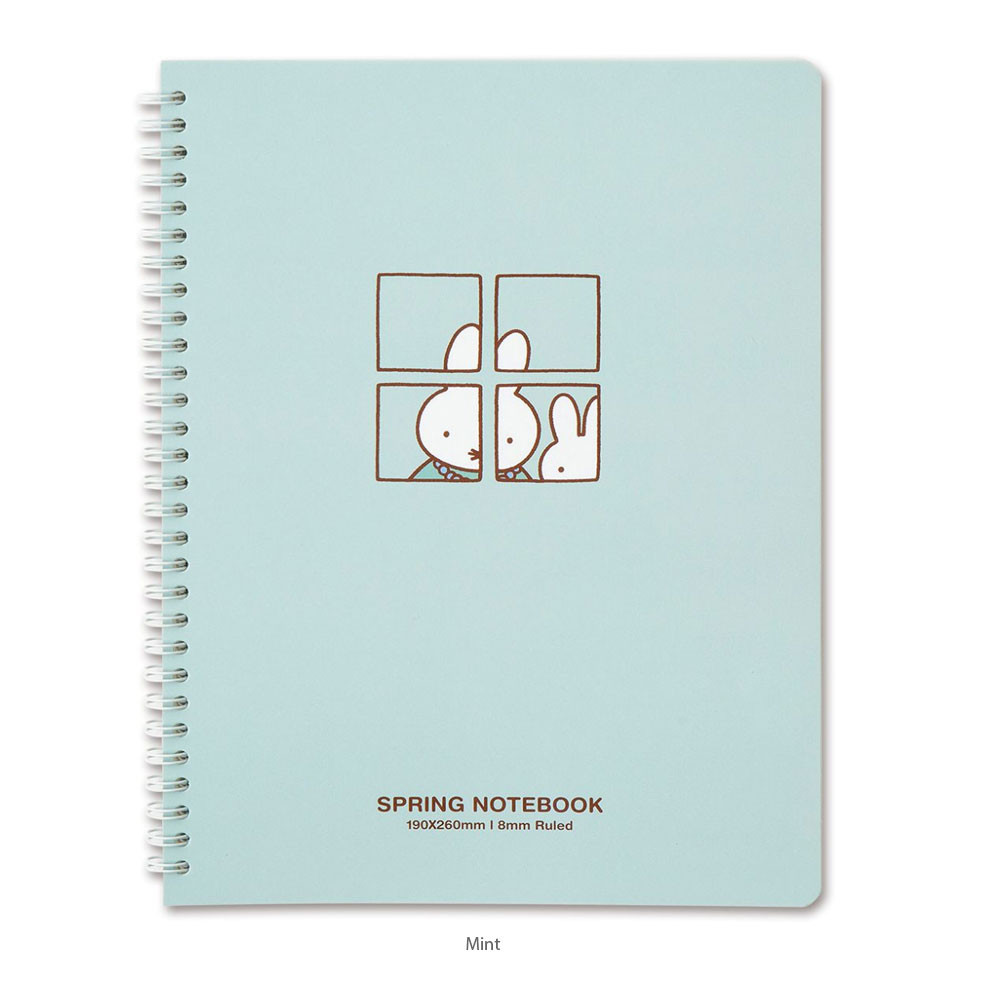 Mint - Miffy B5 Wire Binding Lined Notebook
