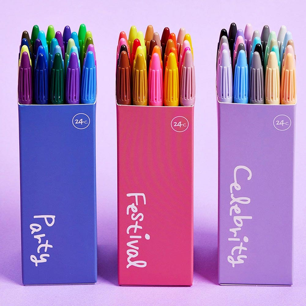 Monami Plus 3000 Water-Based Ink 72 Color Pen Set