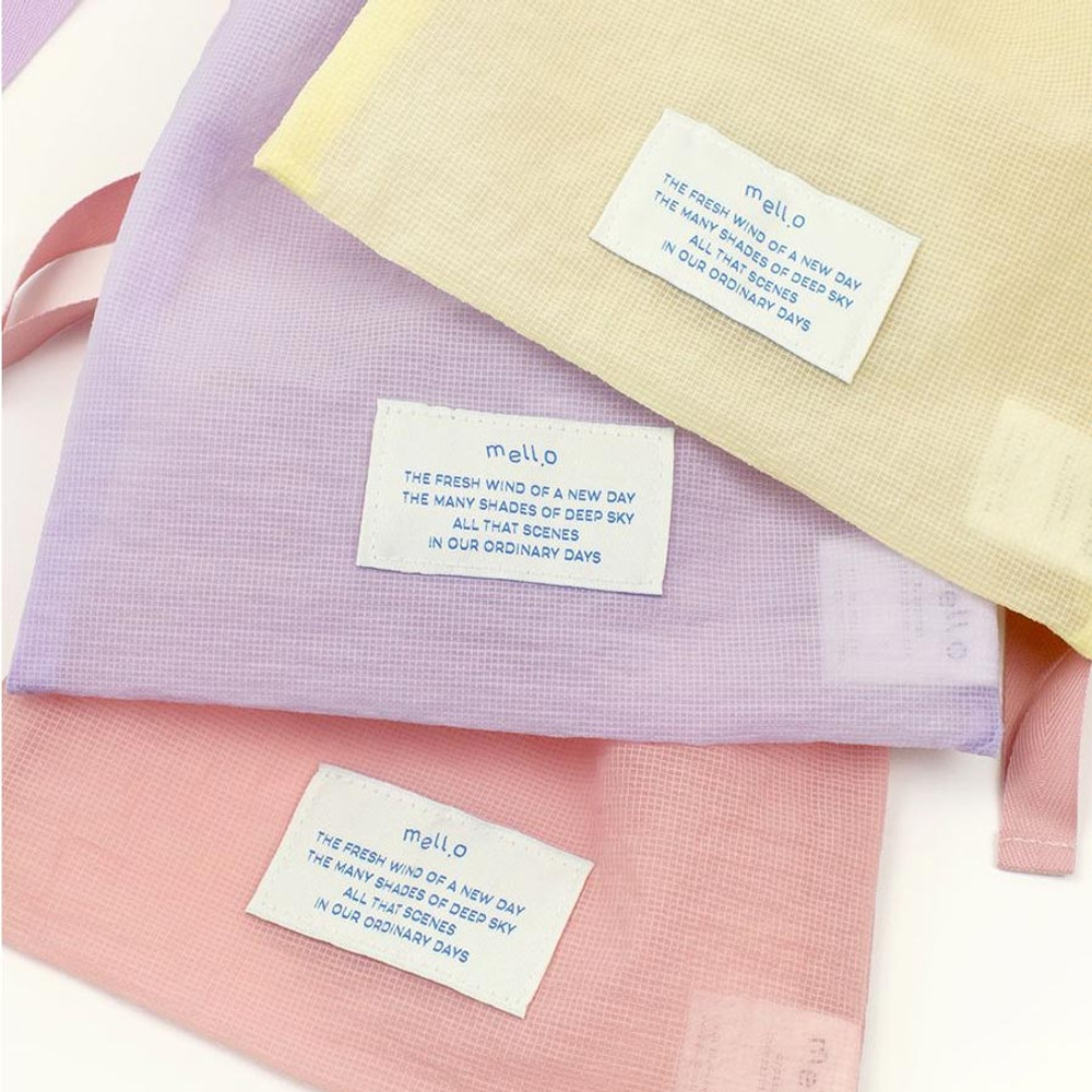 Usage example of Paperian Mello Drawstring Pouch