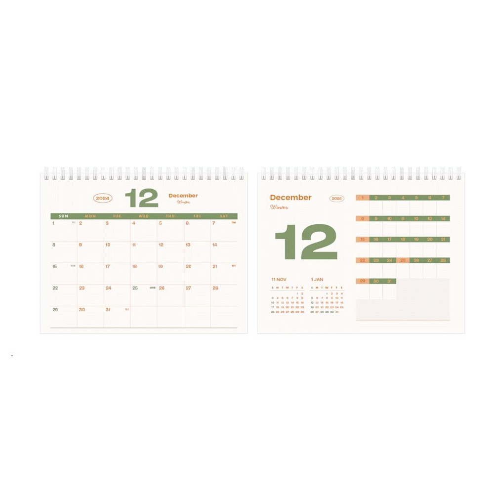 Calendar pages - Iconic 2025 Color Palette Desk Calendar