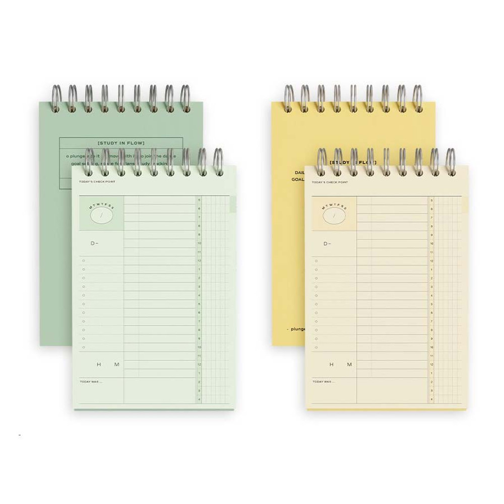 Color - Iconic Flow 6 Months Desk Study Planner