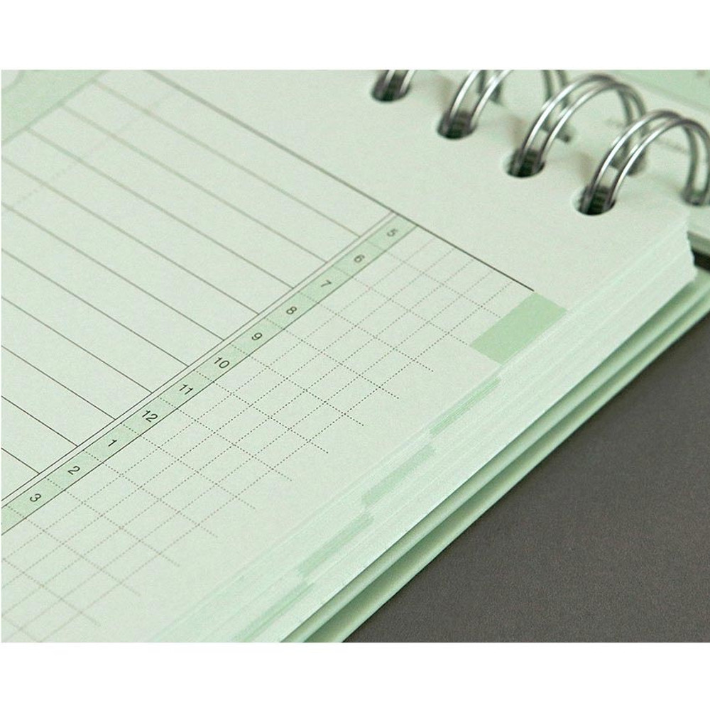 Monthly index - Iconic Flow 6 Months Desk Study Planner