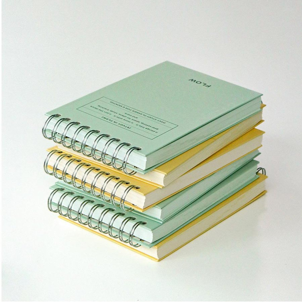 Wire binding - Iconic Flow 6 Months Desk Study Planner