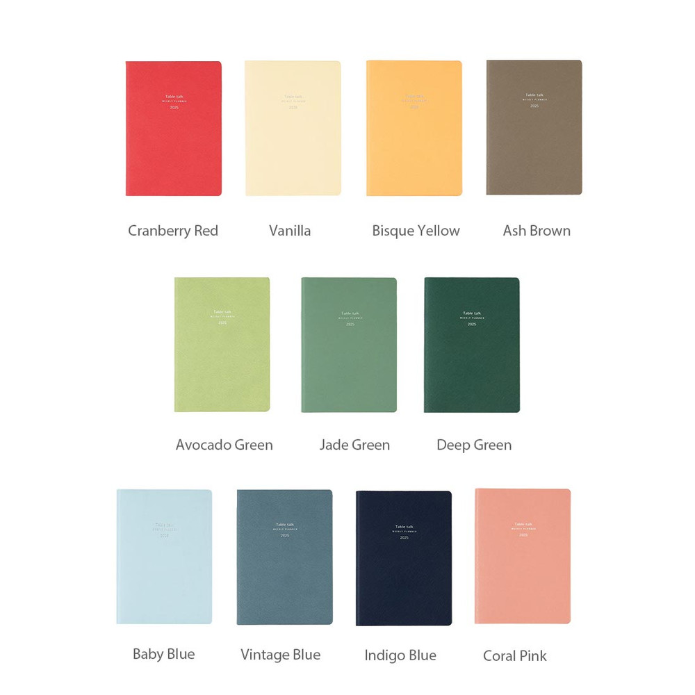 Color - Antenna Shop 2025 Table Talk B6 Dated Weekly Planner