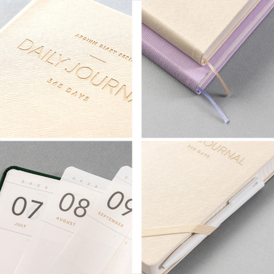Daily Diary 2026 | 365 Days Full Pages - Ardium Medium