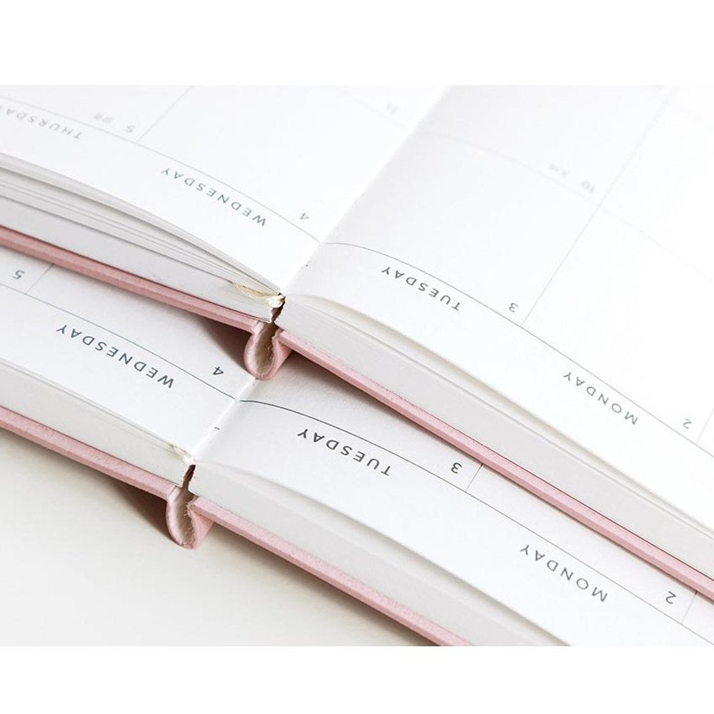 Opens flat - Iconic 2025 Journal Journey B6 Dated Weekly Planner