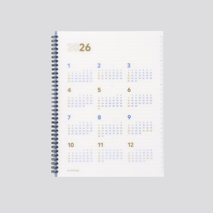 Byfulldesign 2026 Second A4 Dated Monthly Planner