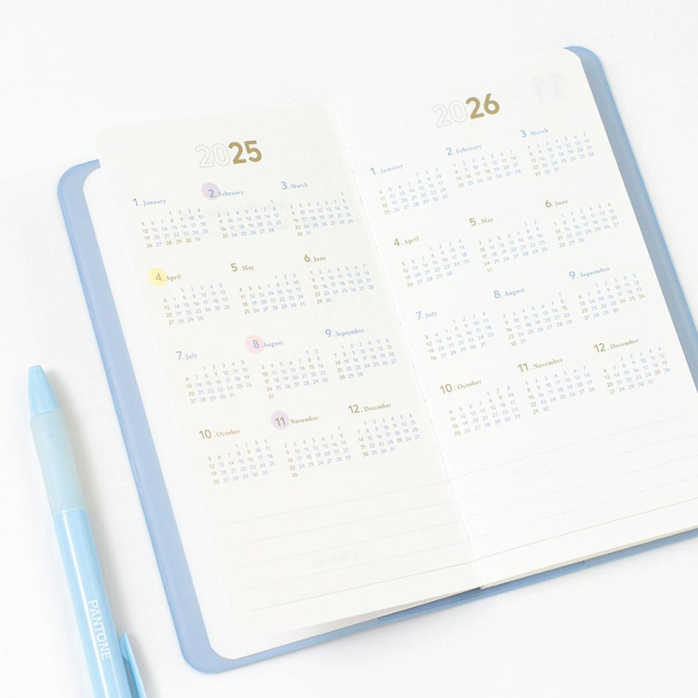 Yearly plan - 2025 Notable Memory Slim Handy Dated Monthly Planner
