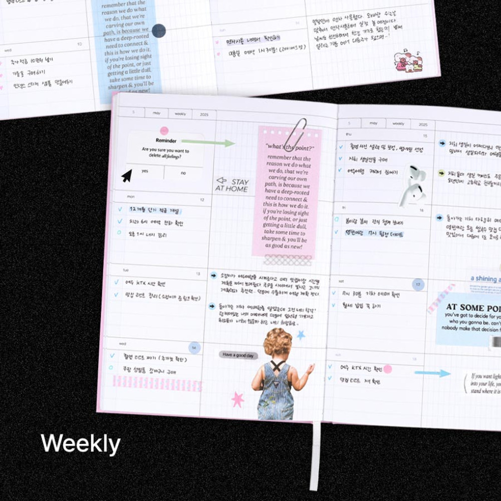 Weekly plan - Dash And Dot 2025 Log In Archive B6 Dated Weekly Planner