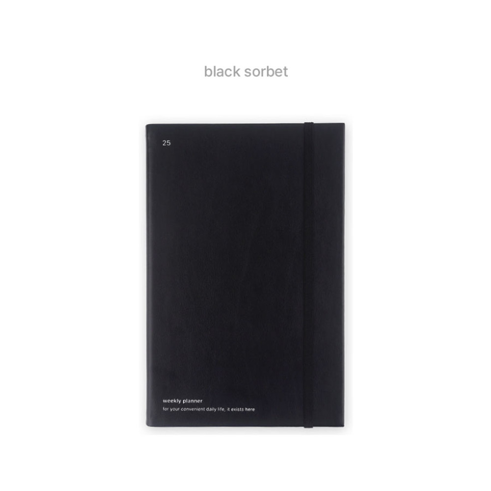 Black Sorbet - Dash and Dot 2025 Work And Week Large Dated Weekly Planner