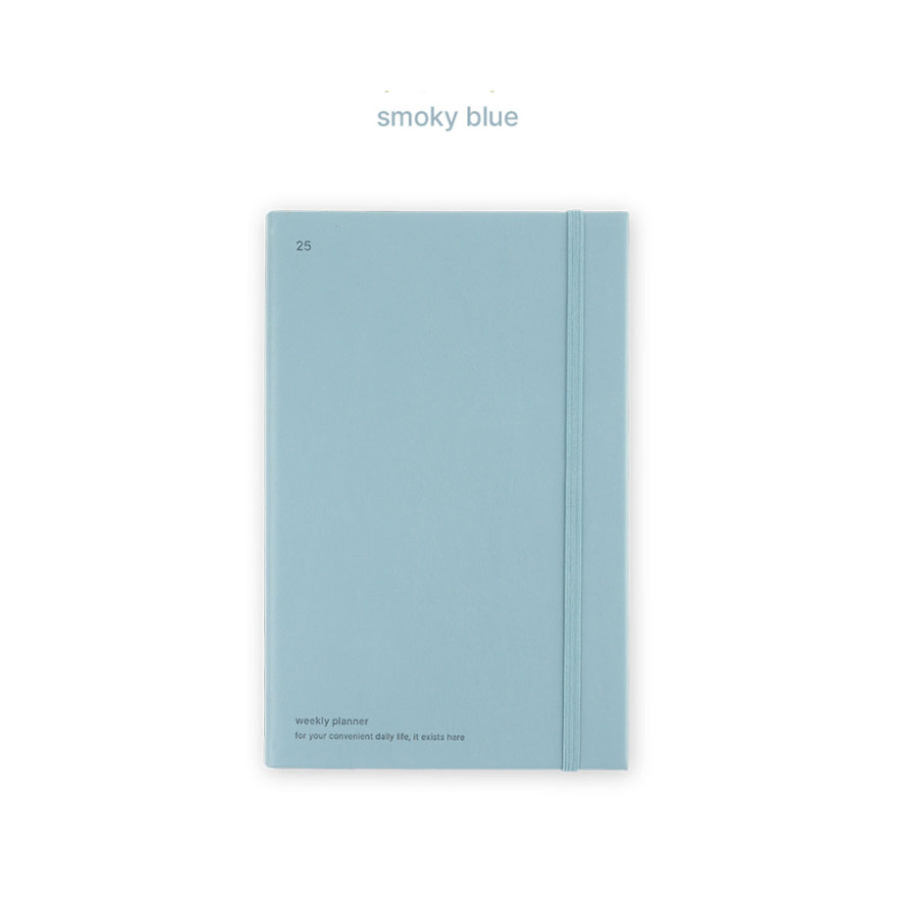 Smoky Blue - Dash and Dot 2025 Work And Week Large Dated Weekly Planner