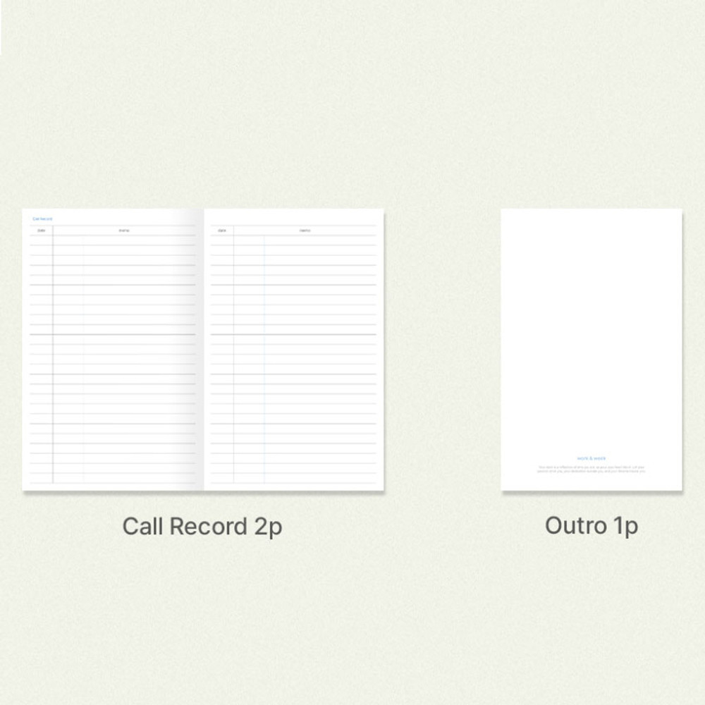 Planner page - Dash and Dot 2025 Work And Week Large Dated Weekly Planner